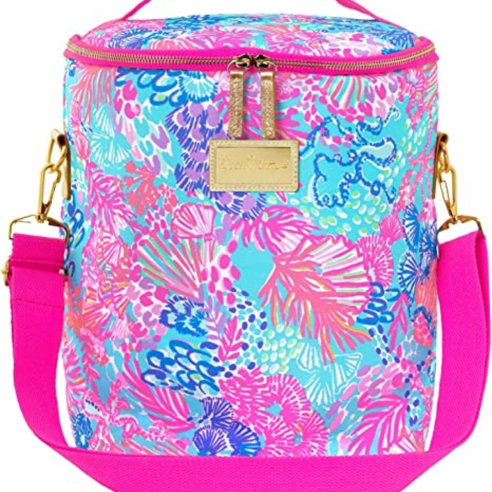 NWT LILLY PULITZER Insulated Beach Cooler in Multi Splendor In The Sand pattern